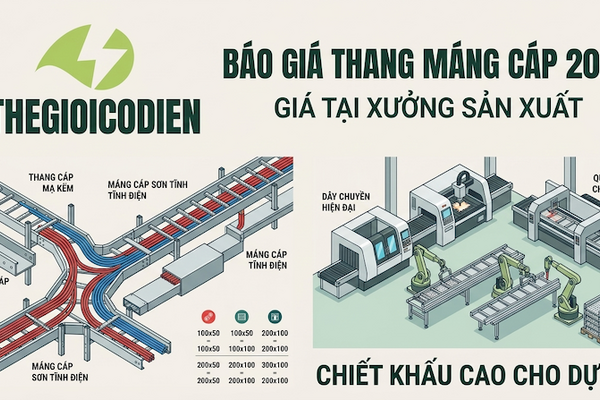 Báo giá thang máng cáp mới nhất 2026 - Giá tại xưởng
